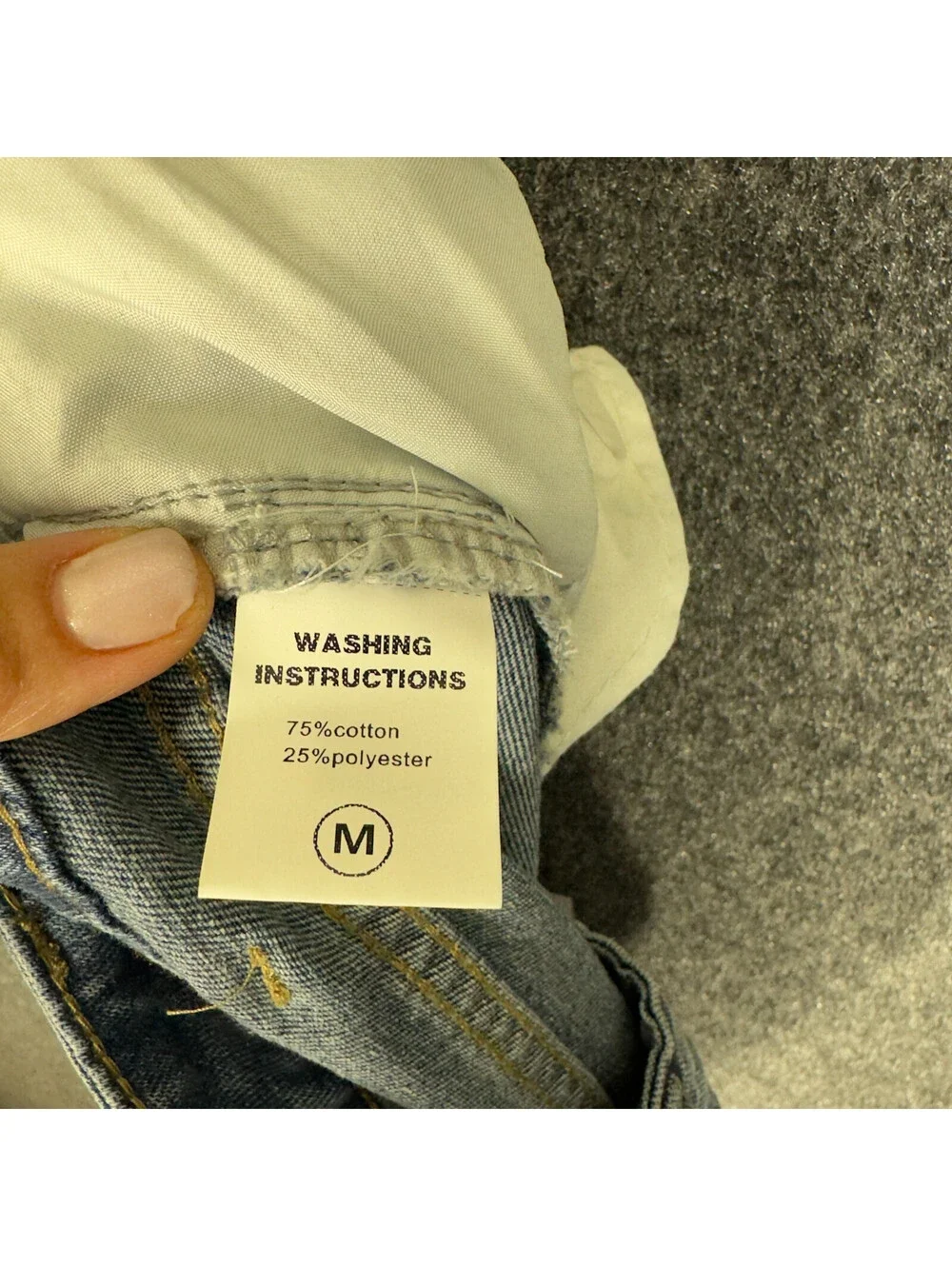 New Emmiol Jeans Women M Medium Blue Denim Medium Wash High Rise Wide Leg